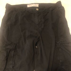 American Eagle LongBoard cargo shorts black Sz 36